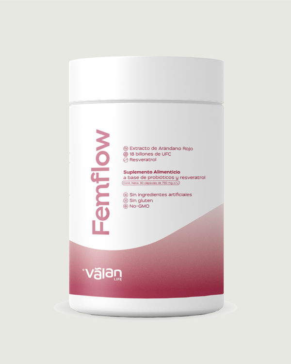 Femflow - Probióticos que actúan en tu ciclo y equilibrio vaginal.